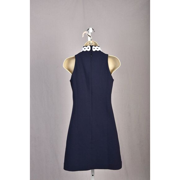 Lilly Pulitzer Collista Shift Dress Nave and White Size XXS - Picture 2 of 3